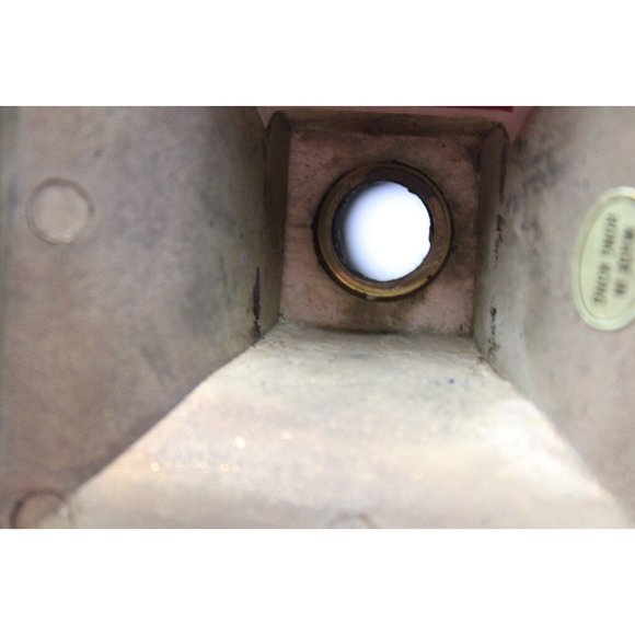 Vtg Decorative Crafts Tall 8.5'' Brass Taper Candlesticks Holders Square Columns - Picture 8 of 8